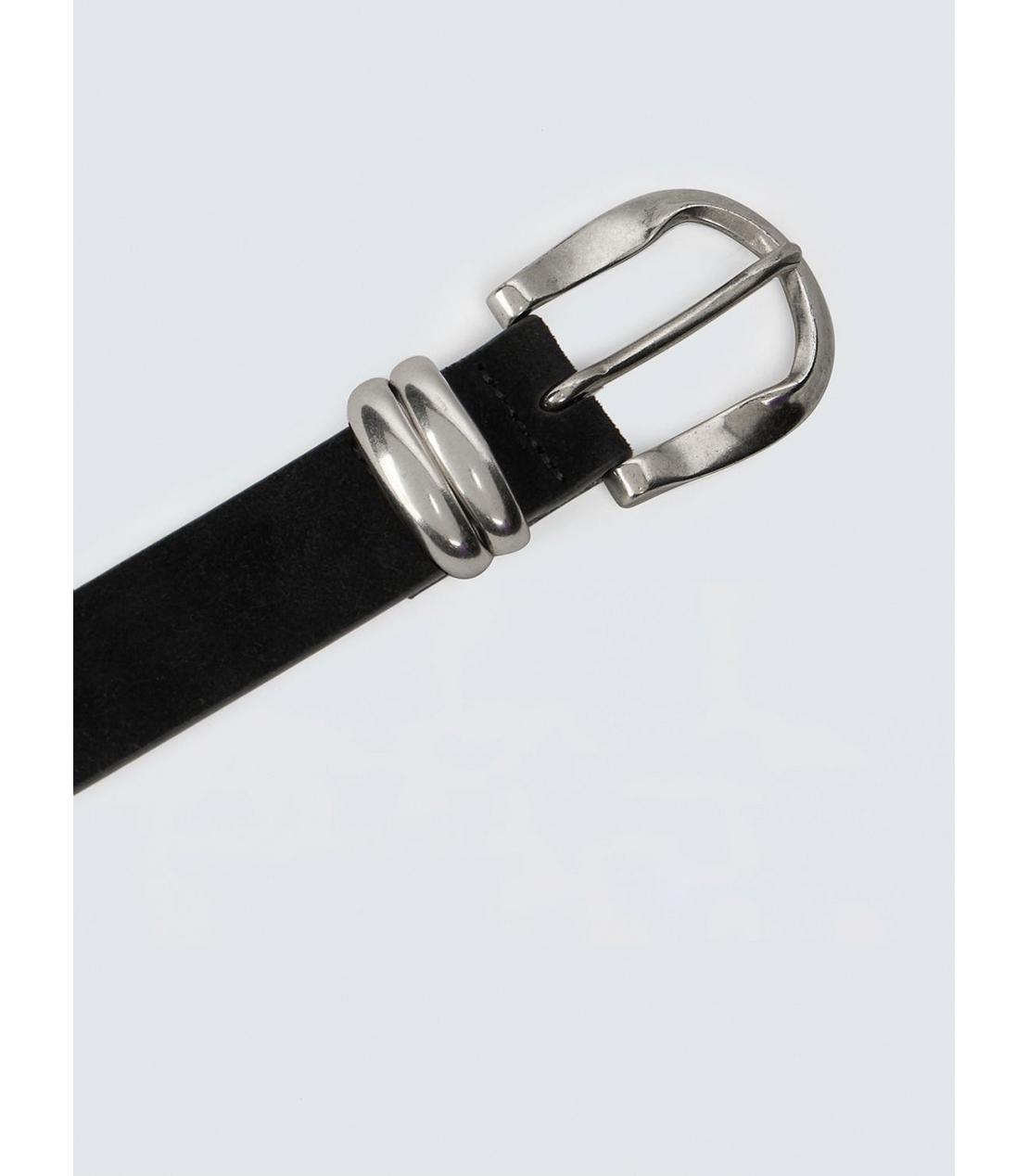 スウェード＆メタルベルト 詳細画像 ブラック 3